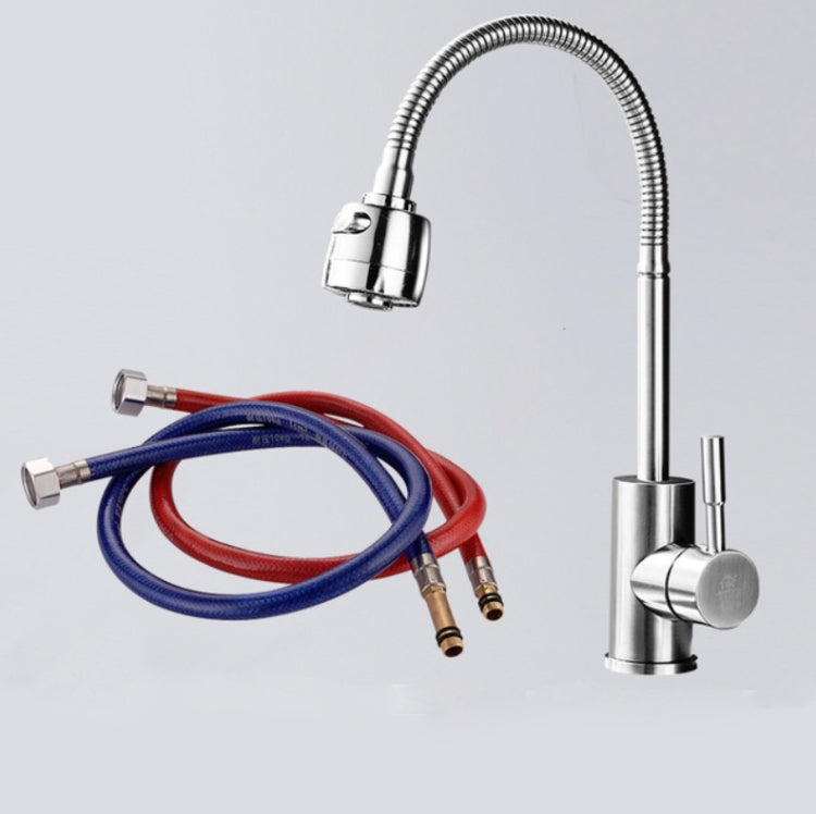 ก๊อกน้ำห้องครัว Anti-Splash HEAD อ่างล้างหน้าอ่างล้างจาน Universal Rotatable Faucet Full Copper Joint, Cold Water, Cold Water+50 cm Tube, Cold Water+60 cm Tube, Cold Water+80 cm Tube, Hot & Cold Water, Hot & Cold Water+60 cm Tube, 304 Cold Water       ...