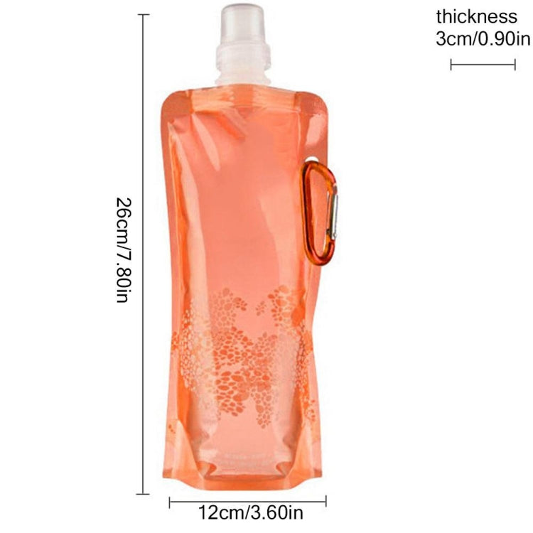 0.5L แบบพกพา Ultralight พับซิลิโคนถุงน้ำอุปกรณ์กีฬากลางแจ้งเดินป่าตั้งแคมป์ Soft Flask กระเป๋ากันน้ำ