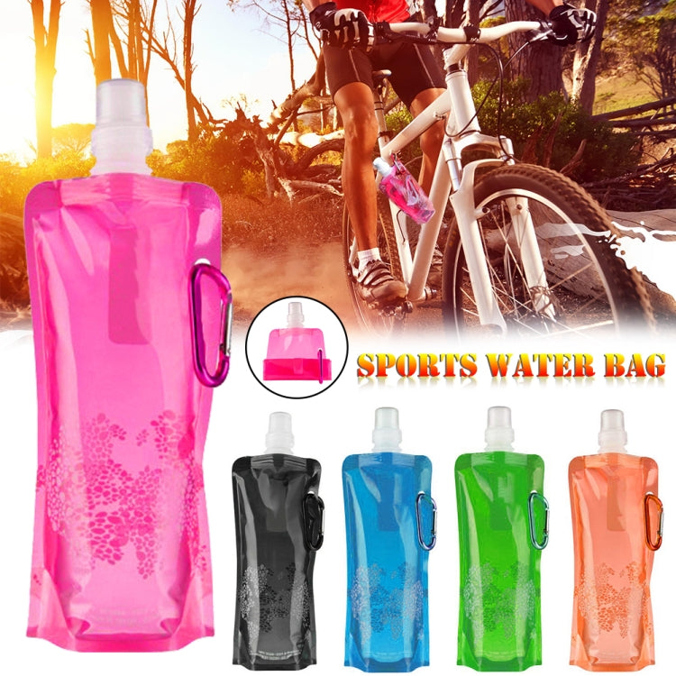 0.5L แบบพกพา Ultralight พับซิลิโคนถุงน้ำอุปกรณ์กีฬากลางแจ้งเดินป่าตั้งแคมป์ Soft Flask กระเป๋ากันน้ำ