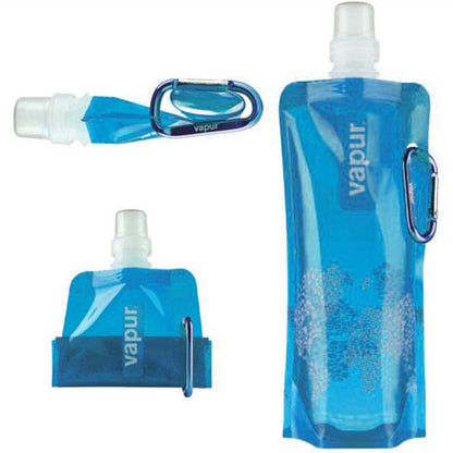 0.5L แบบพกพา Ultralight พับซิลิโคนถุงน้ำอุปกรณ์กีฬากลางแจ้งเดินป่าตั้งแคมป์ Soft Flask กระเป๋ากันน้ำ