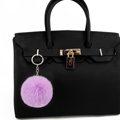 Simple Key CHAIN FUR Ball Pom Pom พวงกุญแจ Pom Pom ขนสัตว์กระต่ายเทียมพวงกุญแจสัตว์สำหรับผู้หญิงกระเป๋ารถพวงกุญแจ
