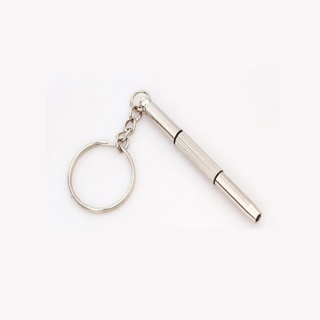 เครื่องมือซ่อมแซมพวงกุญแจมัลติฟังก์ชั่น ไขควง แบบพกพา Mini Multi Tool Key Ring, screwdriver Shape