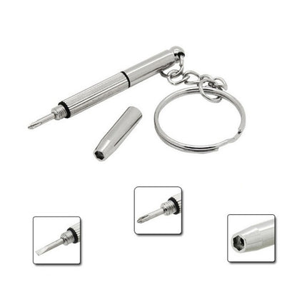 เครื่องมือซ่อมแซมพวงกุญแจมัลติฟังก์ชั่น ไขควง แบบพกพา Mini Multi Tool Key Ring, screwdriver Shape
