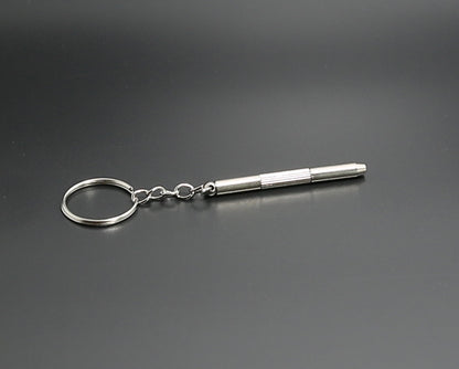 เครื่องมือซ่อมแซมพวงกุญแจมัลติฟังก์ชั่น ไขควง แบบพกพา Mini Multi Tool Key Ring, screwdriver Shape