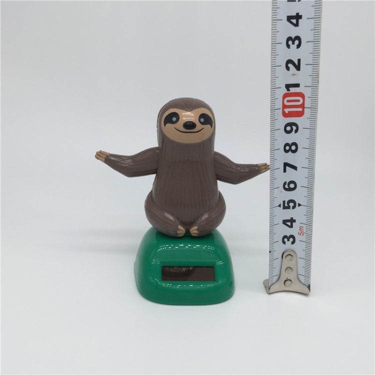 ความแปลกใหม่ของเล่นพลังงานแสงอาทิตย์พลาสติก ABS Sloth พลังงานแสงอาทิตย์เต้นรำสำหรับตกแต่งรถยนต์, Sloth