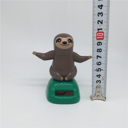 ความแปลกใหม่ของเล่นพลังงานแสงอาทิตย์พลาสติก ABS Sloth พลังงานแสงอาทิตย์เต้นรำสำหรับตกแต่งรถยนต์, Sloth