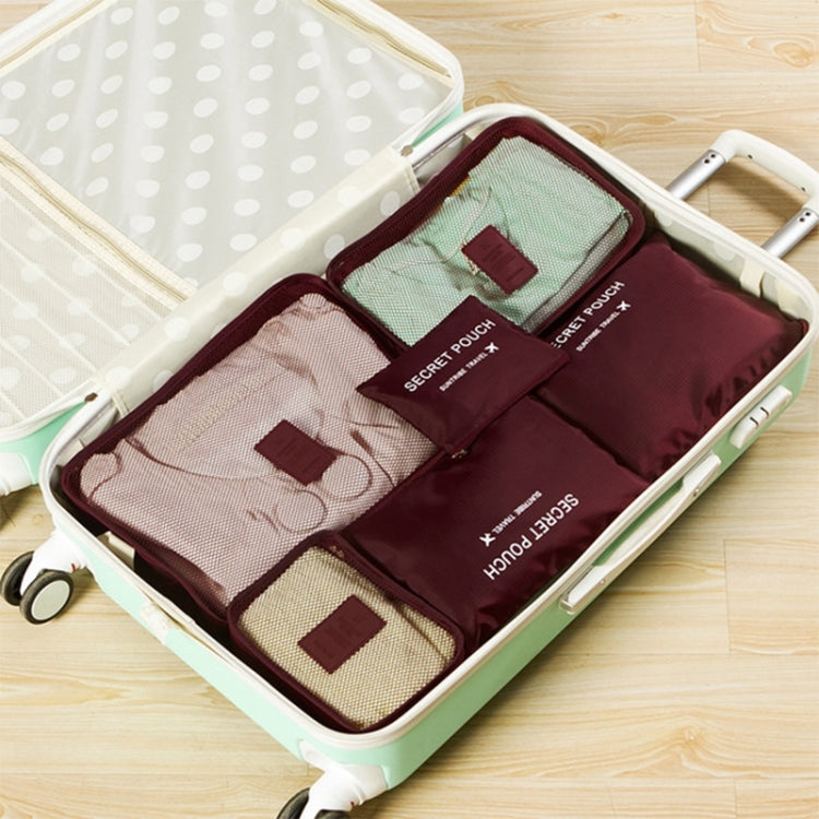 6 ชิ้น/เซ็ตกระเป๋าเดินทาง ClothesLuggage Organizer ตาข่ายความจุสูงก้อนบรรจุ