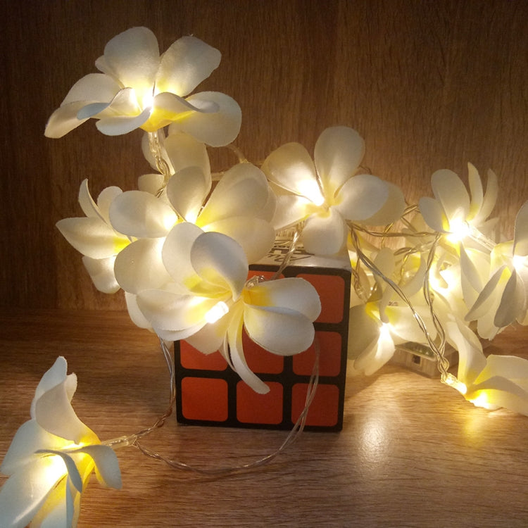 1.5 ม. 10 ไฟ LED แบตเตอรี่ขับเคลื่อนสีขาวนวลสร้างสรรค์ DIY ลีลาวดีไฟ LED เชือกดอกไม้แสงวันหยุดเหตุการณ์พรรคพวงมาลัยตกแต่งห้องนอน