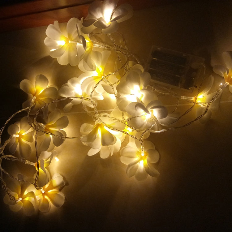 1.5 ม. 10 ไฟ LED แบตเตอรี่ขับเคลื่อนสีขาวนวลสร้างสรรค์ DIY ลีลาวดีไฟ LED เชือกดอกไม้แสงวันหยุดเหตุการณ์พรรคพวงมาลัยตกแต่งห้องนอน