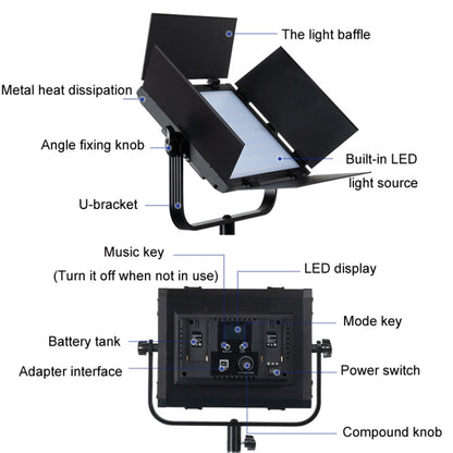 เติมแสงการถ่ายภาพ RGB 50W สำหรับสตูดิโอถ่ายทอดสด