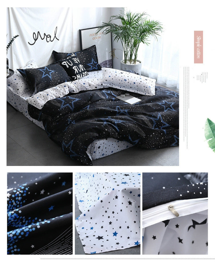 ชุดเครื่องนอนหรูหราชุดครอบครัวผ้าปูที่นอนผ้านวมปลอกหมอน, 1.5m Four-piece bedsheet