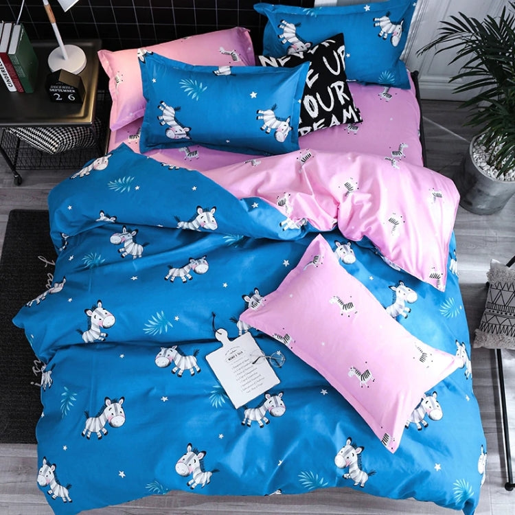 ชุดเครื่องนอนหรูหราชุดครอบครัวผ้าปูที่นอนผ้านวมปลอกหมอน, 1.5m Four-piece bedsheet