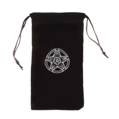 กำมะหยี่ Pentagram Tarot Card Bag Home Mini Drawstring แพคเกจ, Drawstring Package