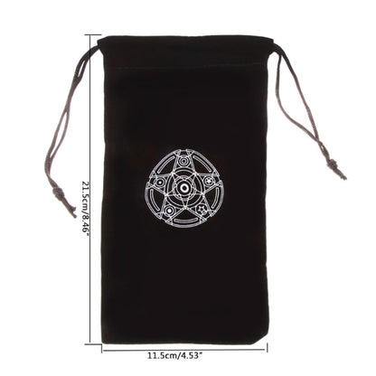 กำมะหยี่ Pentagram Tarot Card Bag Home Mini Drawstring แพคเกจ, Drawstring Package