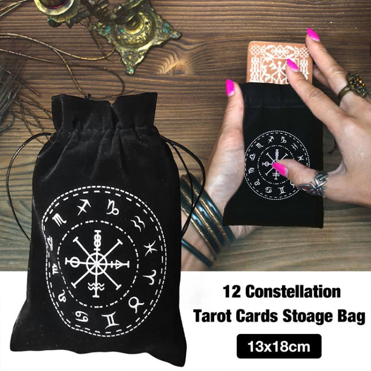 กำมะหยี่ Pentagram Tarot Card Bag Home Mini Drawstring แพคเกจ, Drawstring Package