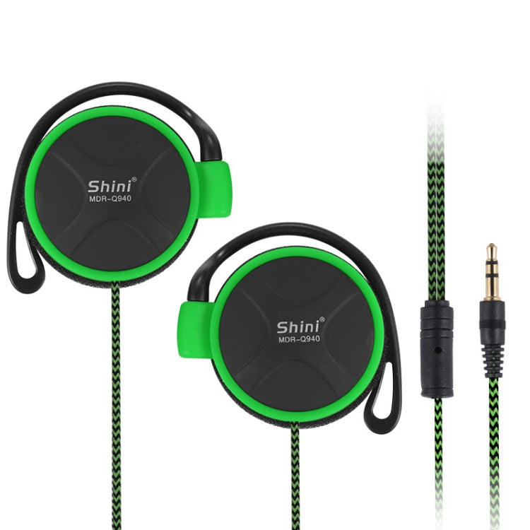 Shini Q940 3.5 มม. Super Bass EarHook หูฟัง สำหรับเครื่องเล่น MP3 คอมพิวเตอร์มือถือ