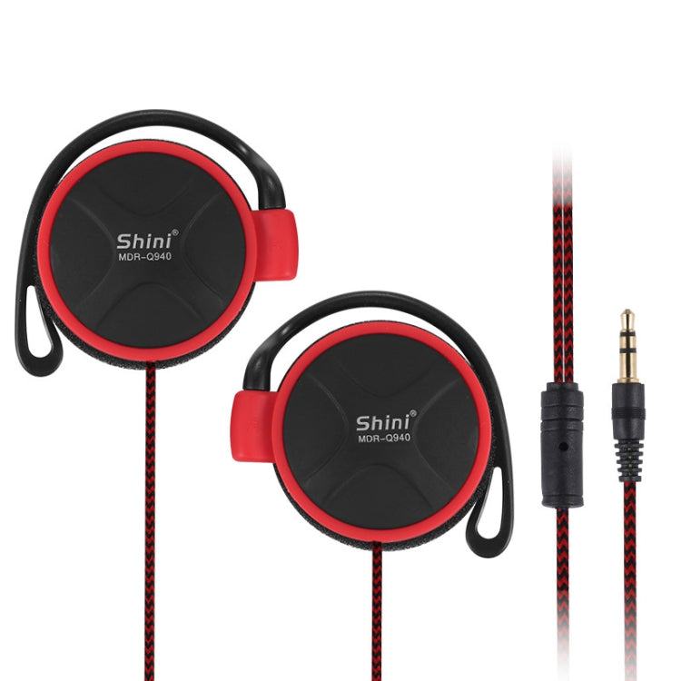 Shini Q940 3.5 มม. Super Bass EarHook หูฟัง สำหรับเครื่องเล่น MP3 คอมพิวเตอร์มือถือ