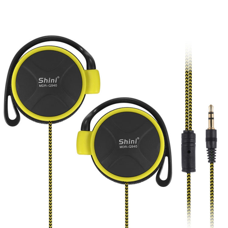 Shini Q940 3.5 มม. Super Bass EarHook หูฟัง สำหรับเครื่องเล่น MP3 คอมพิวเตอร์มือถือ