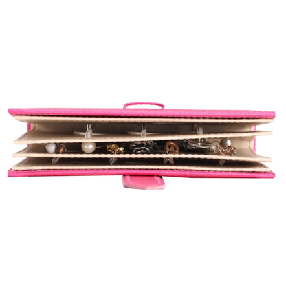 แบบพกพา PU หนังกล่องเก็บสร้อยคอเครื่องประดับกล่อง Organizer