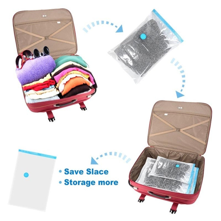 3 PCS ร้อนถุงสูญญากาศจัดเก็บขอบโปร่งใสพับได้ขนาดใหญ่พิเศษซีลบีบอัด Travel ประหยัดพื้นที่กระเป๋า, 3 PCS 60 x 80cm, 3 PCS 70 x 100cm, 3 PCS  80 x 110cm