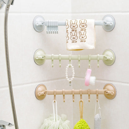 ห้องครัวห้องน้ำผนังที่มีประสิทธิภาพ Sucker ผ้าเช็ดตัว Hook Creative Wall แขวน Hook