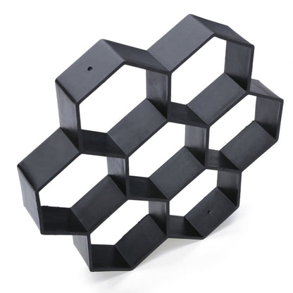 แม่พิมพ์พื้นพลาสติก Ultralight DIY Garden Paving หกเหลี่ยมแฟนซีแม่พิมพ์, Paving Hexagonal Fancy Mould