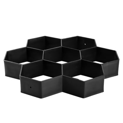 แม่พิมพ์พื้นพลาสติก Ultralight DIY Garden Paving หกเหลี่ยมแฟนซีแม่พิมพ์, Paving Hexagonal Fancy Mould