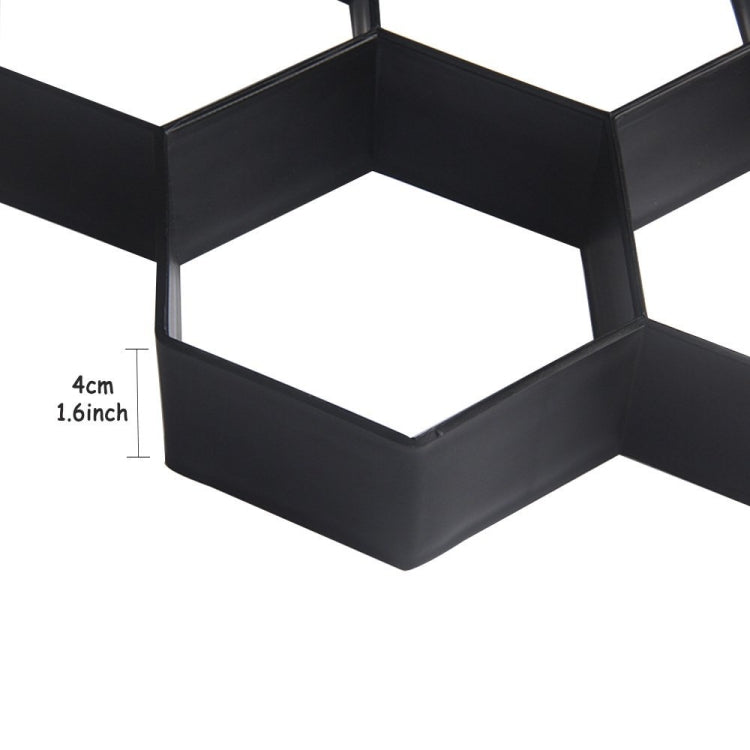 แม่พิมพ์พื้นพลาสติก Ultralight DIY Garden Paving หกเหลี่ยมแฟนซีแม่พิมพ์, Paving Hexagonal Fancy Mould