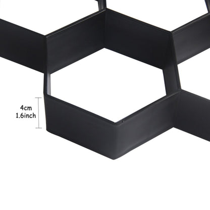 แม่พิมพ์พื้นพลาสติก Ultralight DIY Garden Paving หกเหลี่ยมแฟนซีแม่พิมพ์, Paving Hexagonal Fancy Mould
