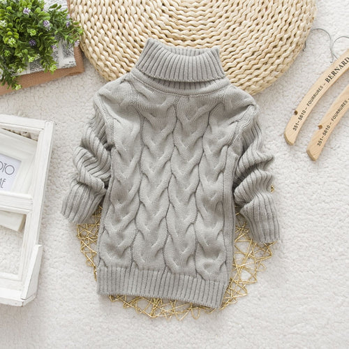 ฤดูหนาวเด็กหนาสีทึบถัก Bottoming เสื้อคอเต่าเสื้อสเวตเตอร์, 16 Size（90-100cm） Grey, 18 Size（100-110cm） Grey, 20Size（120cm） Grey, 22Size（130cm） Grey, 24Size（140cm） Grey, 14 Size（80-90cm） Yellow, 16 Size（90-100cm） Yellow, 18 Size（100-110cm） Yellow       ...