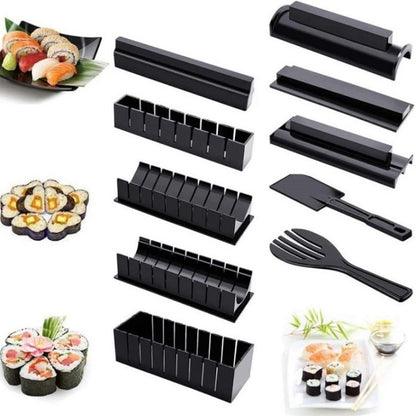 แม่พิมพ์ทำข้าวปั้นซูชิสาหร่ายทะเล 10 ชิ้น/เซ็ต, 10 PCS/Set