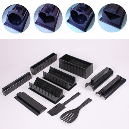 แม่พิมพ์ทำข้าวปั้นซูชิสาหร่ายทะเล 10 ชิ้น/เซ็ต, 10 PCS/Set