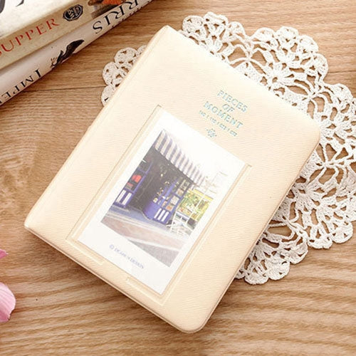 64 Pockets Name Card Pieces สำหรับ Fujifilm Instax Mini 8 /7s /70 /25 /50s /90, 64 Pockets Beige, 64 Pockets Blue, 64 Pockets Green, 64 Pockets Orange, 64 Pockets Pink, 64 Pockets Sky Blue