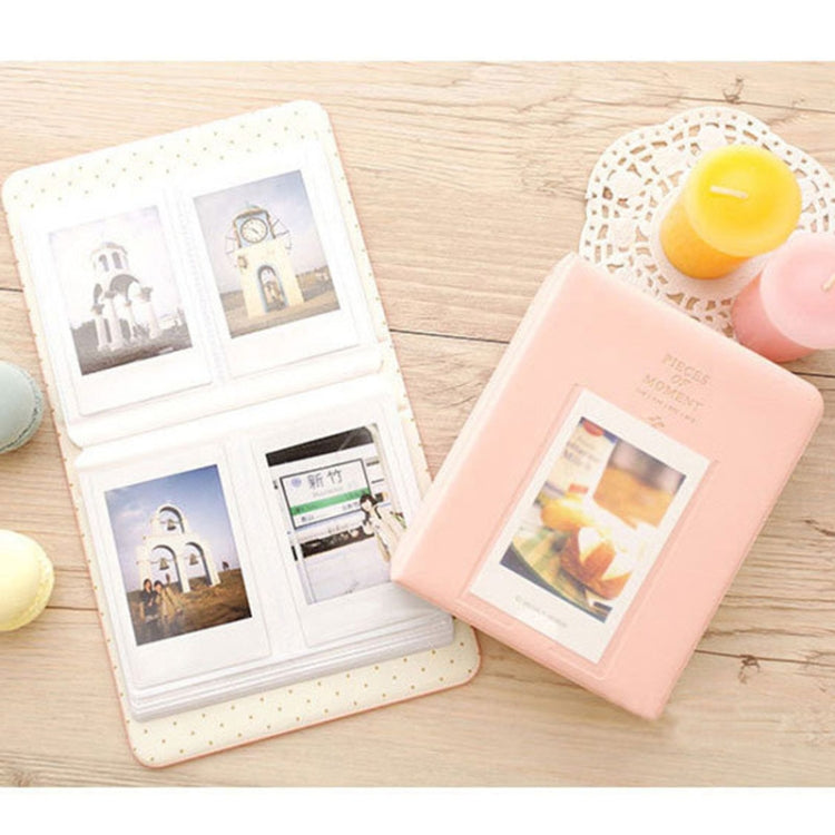 64 Pockets Name Card Pieces สำหรับ Fujifilm Instax Mini 8 /7s /70 /25 /50s /90, 64 Pockets Beige, 64 Pockets Blue, 64 Pockets Green, 64 Pockets Orange, 64 Pockets Pink, 64 Pockets Sky Blue