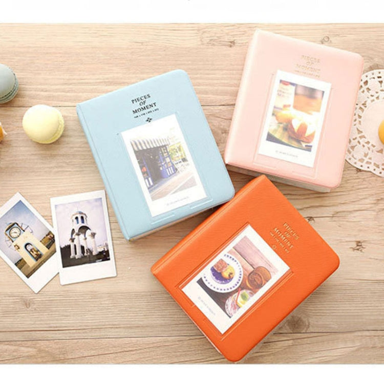 64 Pockets Name Card Pieces สำหรับ Fujifilm Instax Mini 8 /7s /70 /25 /50s /90, 64 Pockets Beige, 64 Pockets Blue, 64 Pockets Green, 64 Pockets Orange, 64 Pockets Pink, 64 Pockets Sky Blue