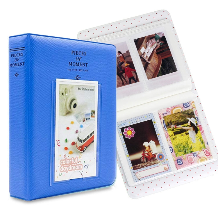 64 Pockets Name Card Pieces สำหรับ Fujifilm Instax Mini 8 /7s /70 /25 /50s /90, 64 Pockets Beige, 64 Pockets Blue, 64 Pockets Green, 64 Pockets Orange, 64 Pockets Pink, 64 Pockets Sky Blue