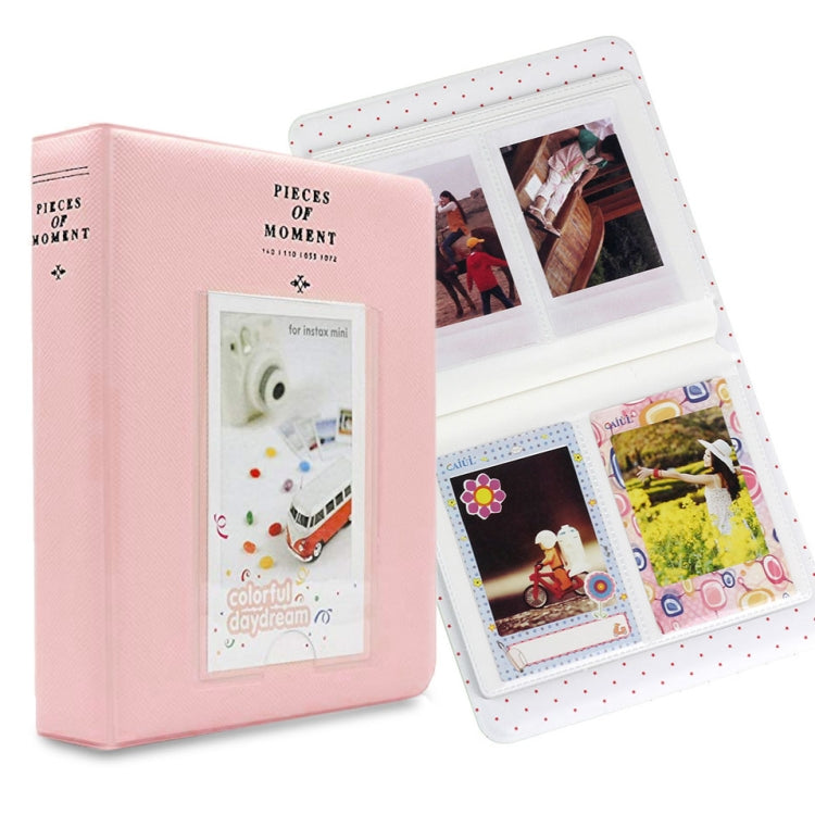 64 Pockets Name Card Pieces สำหรับ Fujifilm Instax Mini 8 /7s /70 /25 /50s /90, 64 Pockets Beige, 64 Pockets Blue, 64 Pockets Green, 64 Pockets Orange, 64 Pockets Pink, 64 Pockets Sky Blue