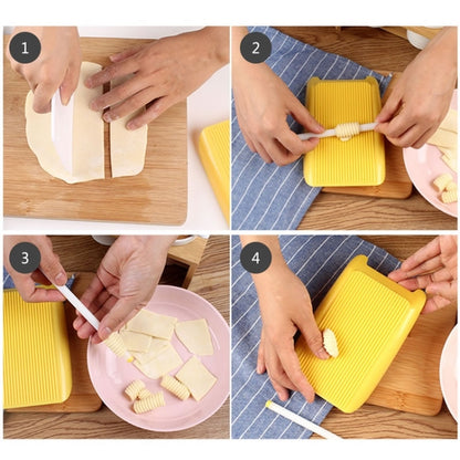 2 PCS พลาสติกพาสต้ามักกะโรนี BOARD สปาเก็ตตี้ Rolling Pin แม่พิมพ์ครัวเครื่องมือ, Spaghetti Maker