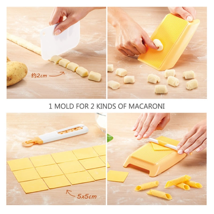 2 PCS พลาสติกพาสต้ามักกะโรนี BOARD สปาเก็ตตี้ Rolling Pin แม่พิมพ์ครัวเครื่องมือ, Spaghetti Maker
