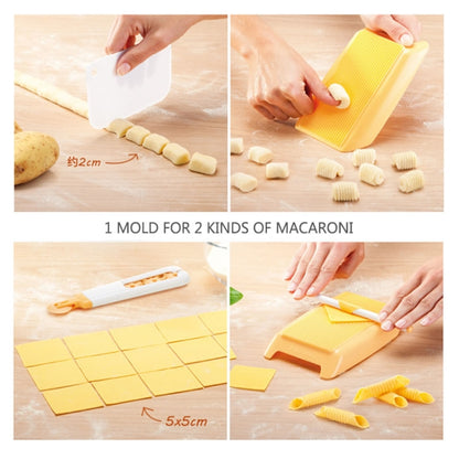 2 PCS พลาสติกพาสต้ามักกะโรนี BOARD สปาเก็ตตี้ Rolling Pin แม่พิมพ์ครัวเครื่องมือ, Spaghetti Maker