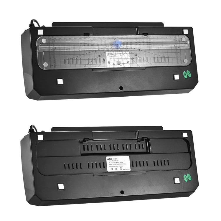 DSB HQ236 เครื่องเคลือบบัตร A4 แฟ้มเครื่องเคลือบภาพเครื่องซีลเคลือบเย็นเครื่องเทอร์โมพลาสติกพร้อมเครื่องตัดกระดาษ, HQ236