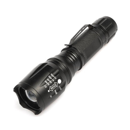 T02 คลิปปากกาไฟฉายขนาดเล็ก T6 Telescopic Zoom ไฟฉาย LED กันน้ำกลางแจ้ง Long Shot Glare ไฟฉาย, T02 Pen Clip
