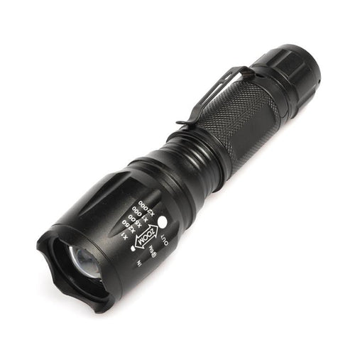 T02 คลิปปากกาไฟฉายขนาดเล็ก T6 Telescopic Zoom ไฟฉาย LED กันน้ำกลางแจ้ง Long Shot Glare ไฟฉาย, T02 Pen Clip