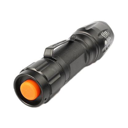 T02 คลิปปากกาไฟฉายขนาดเล็ก T6 Telescopic Zoom ไฟฉาย LED กันน้ำกลางแจ้ง Long Shot Glare ไฟฉาย, T02 Pen Clip
