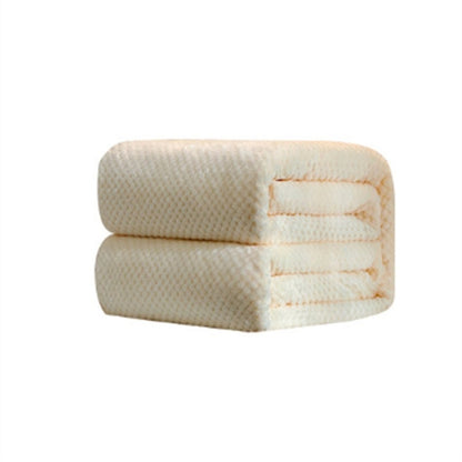 Thicken สีทึบตาข่ายสับปะรด Flannel ผ้าห่ม Coral ขนแกะเครื่องปรับอากาศโซฟาฤดูหนาว WARM แผ่นทำความสะอาดง่าย Faux FUR ผ้าห่ม, 100x150cm, 120x200cm, 150x200cm, 180x200cm, 200x230cm, 70x100cm, 45x65cm
