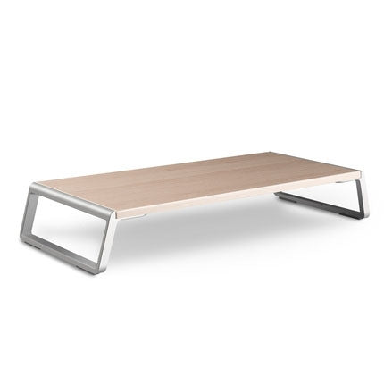 ขาตั้งจอภาพ Riser พร้อมขาโลหะสำหรับ iMac MacBook เครื่องพิมพ์จอแสดงผล LCD, Lapdesk Tabletop Organizer แพลตฟอร์มที่ทนทาน ประหยัดพื้นที่