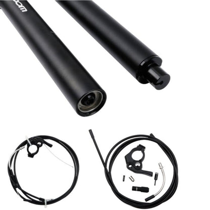 ZOOM จักรยานควบคุมด้วยสายไฮดรอลิกยกท่อเบาะนั่งจักรยานเสือภูเขา, 30.9mm 400mm Internal Routing, 31.6mm 400mm Internal Routing