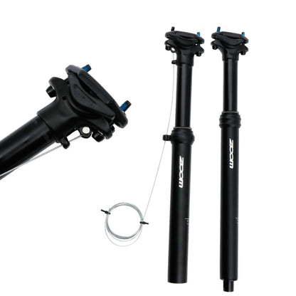 ZOOM จักรยานควบคุมด้วยสายไฮดรอลิกยกท่อเบาะนั่งจักรยานเสือภูเขา, 30.9mm 400mm Internal Routing, 31.6mm 400mm Internal Routing