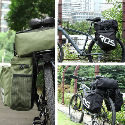 ROSWHEEL เป้หลังจักรยาน, Green, Black