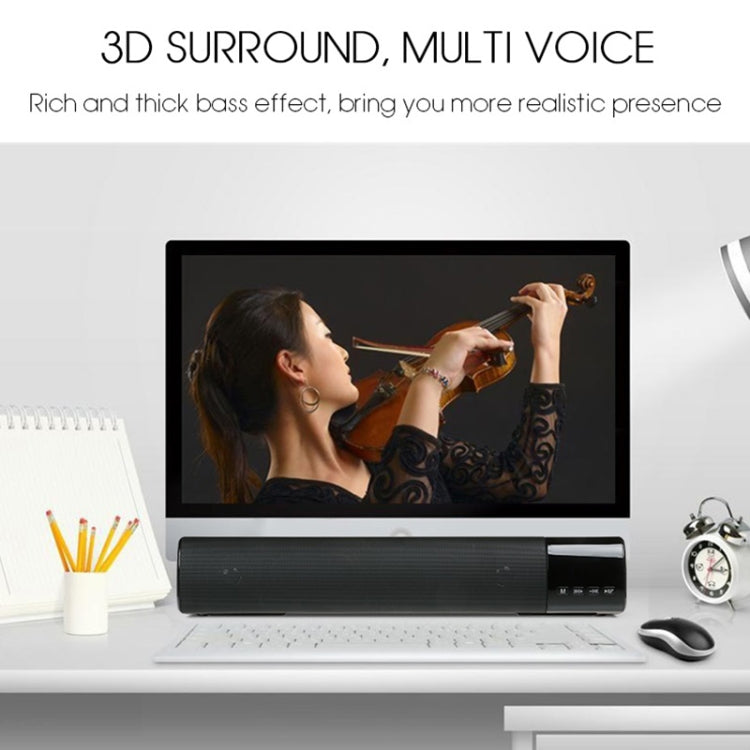 TOPROAD พลังงานสูง 10 วัตต์ไฮไฟลำโพงไร้สายบลูทูธแบบพกพาสเตอริโอ Soundbar TF FM USB ซับวูฟเฟอร์คอลัมน์สำหรับคอมพิวเตอร์ทีวีโทรศัพท์